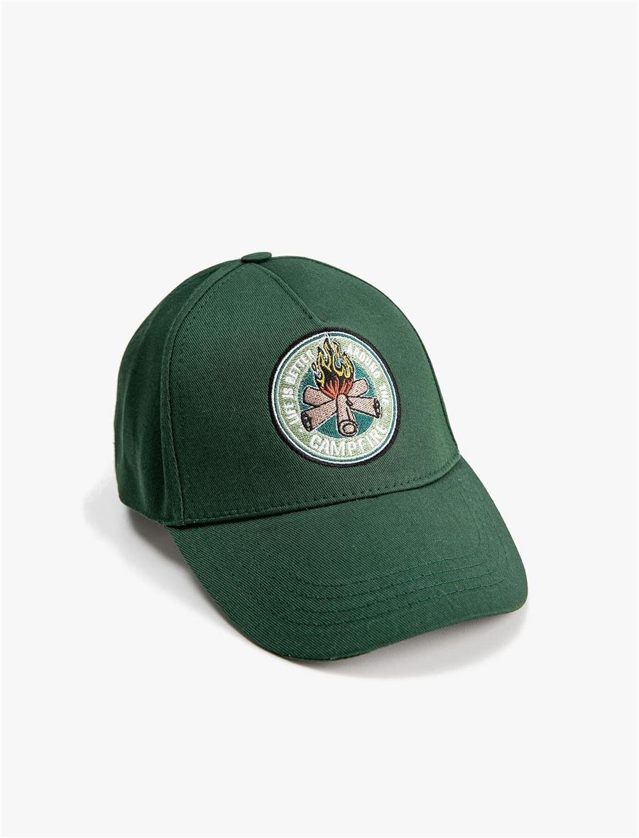 Koton 3Sam40013Aa Yeşil 824 Erkek Pamuk Accs Textıle Şapka