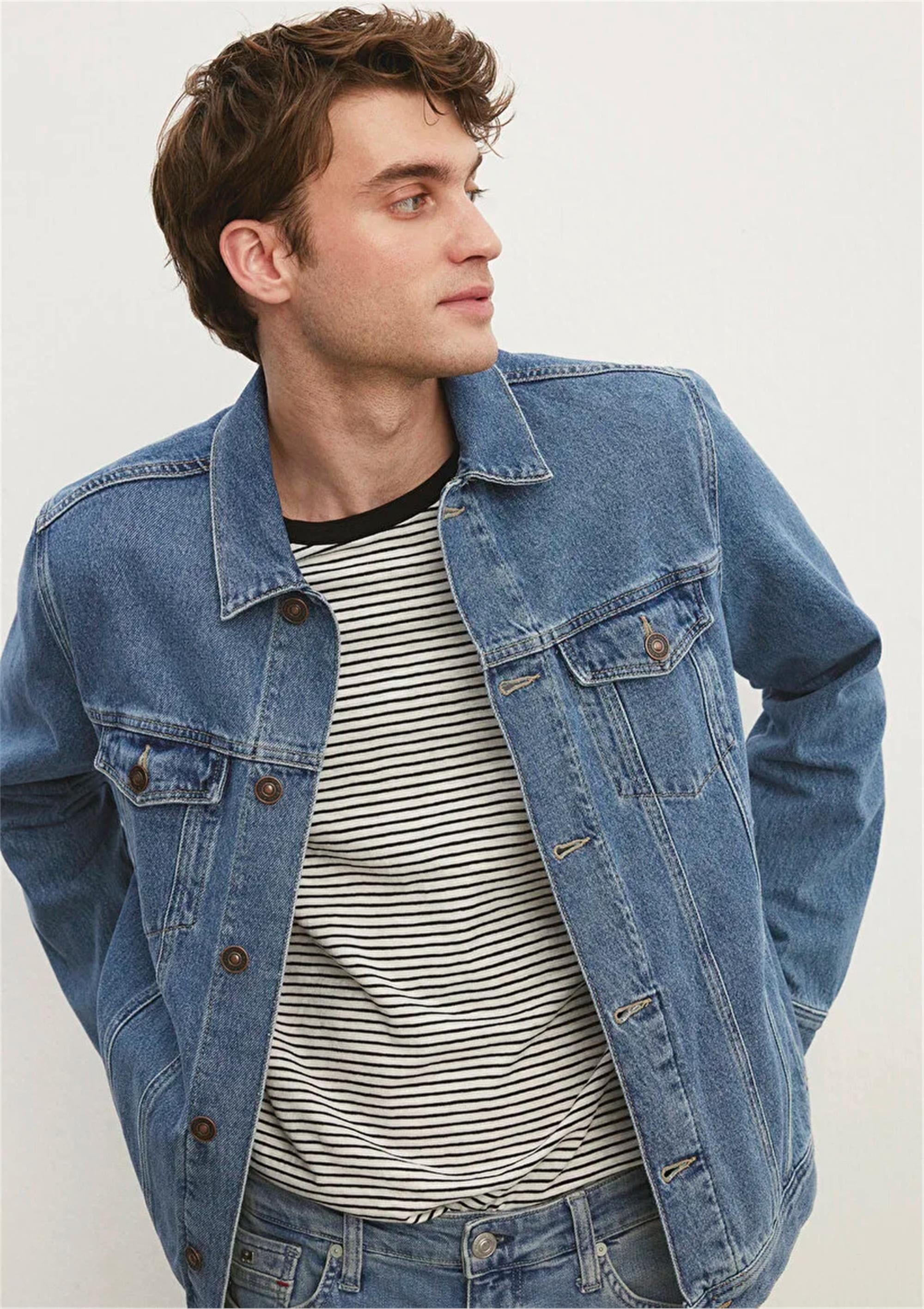 Mavi 010143-28013 Mavi Drake Mid Brushed Jean Ceket | Çetinkaya