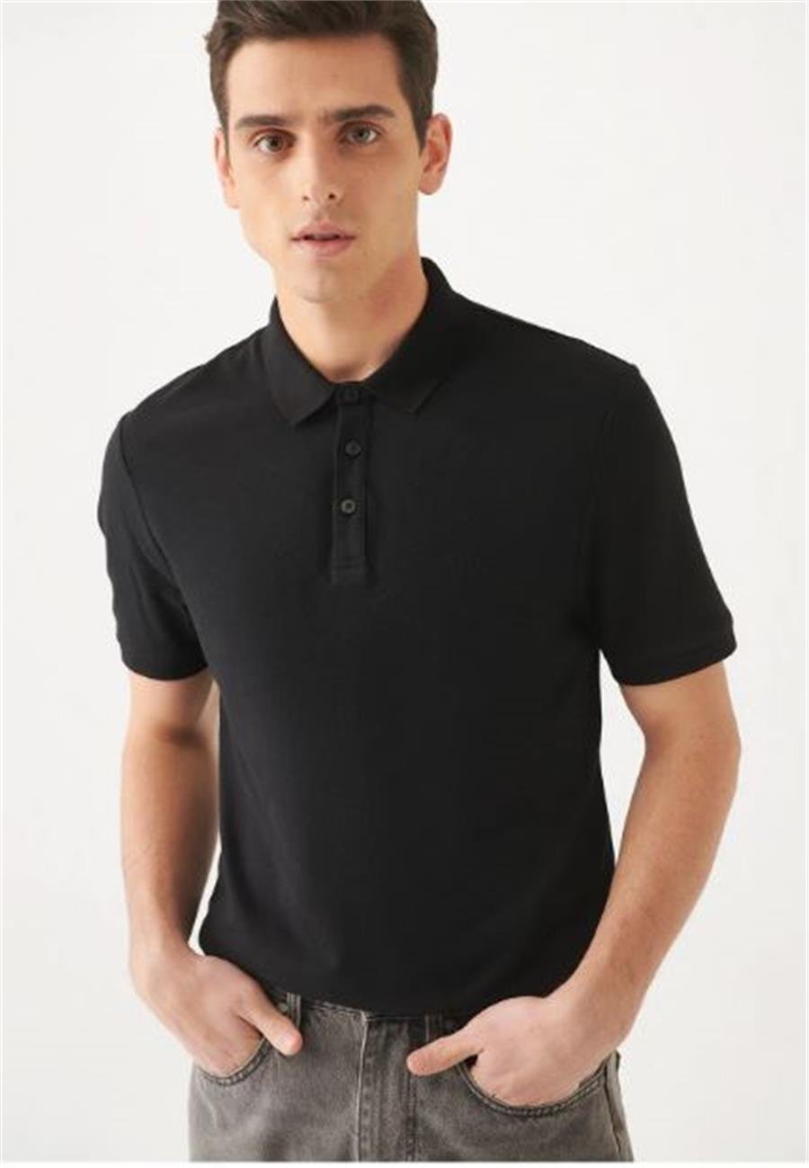 Mavi 066157-900 Polo Siyah Erkek T-Shirt