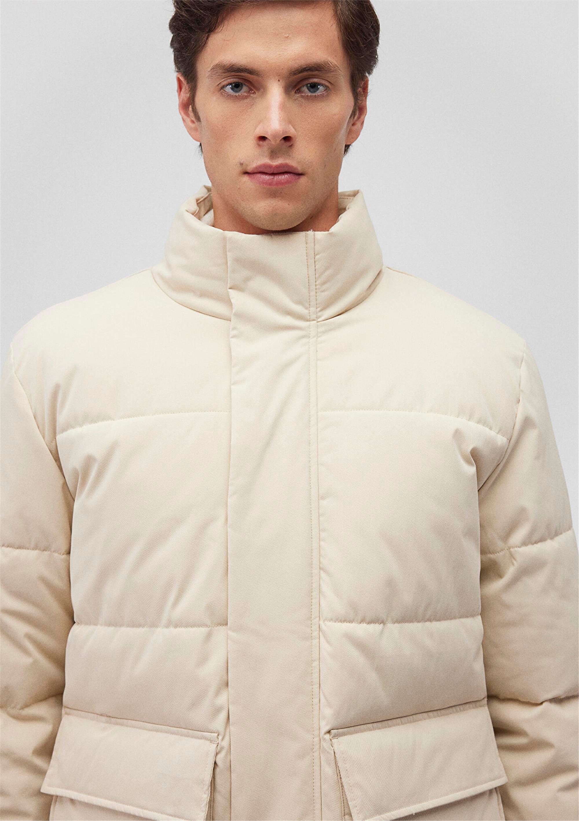 Mavı M0110454-70068 Seedpearl Erkek Loose Dık Yaka Mont | Çetinkaya