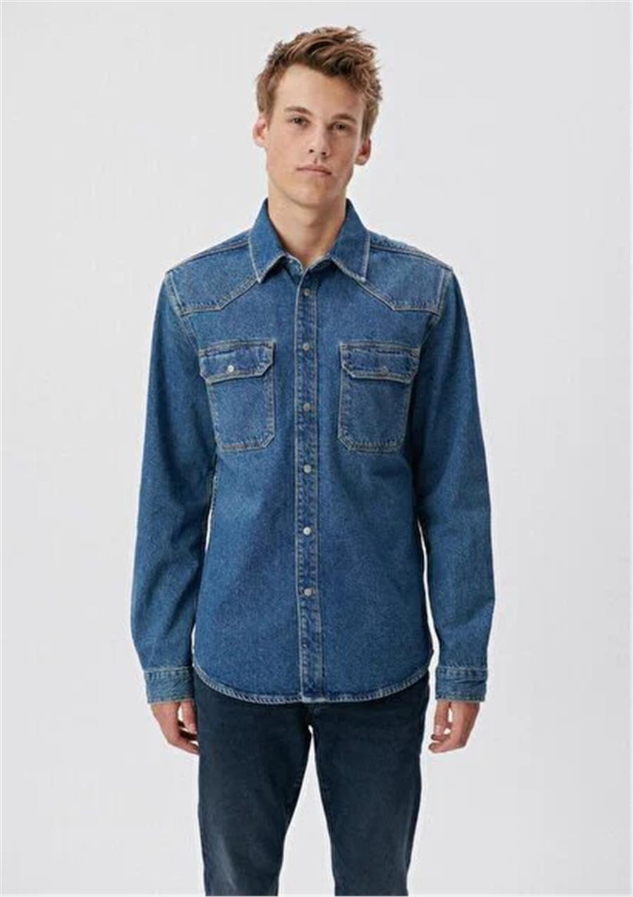Mavi M021521-32742 Dark İndigo Blue Erkek Oversize Parker