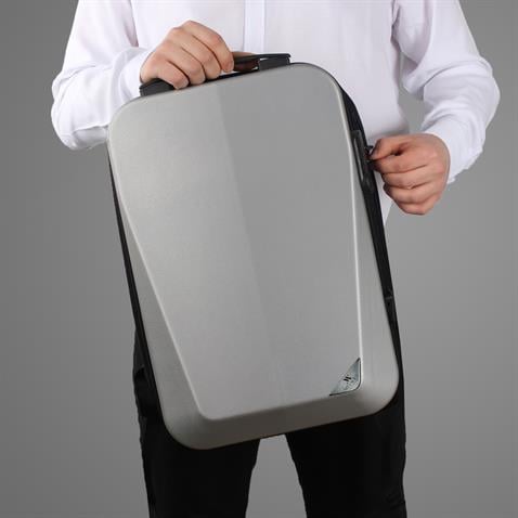 My Valice Smart Bag STRONG Usb Şarj Girişli Unisex ABS Akıllı Sırt Çantası  Gri