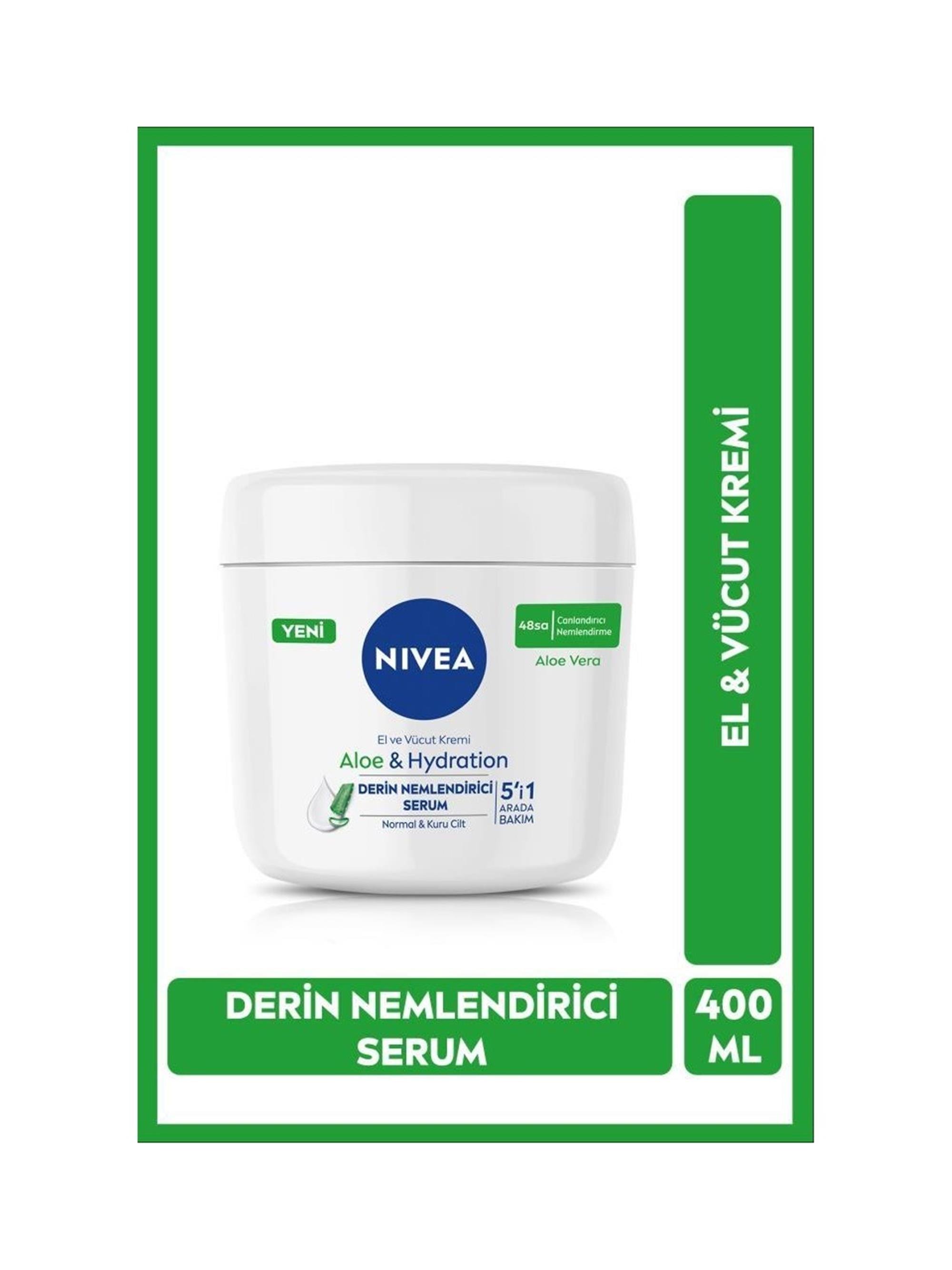 NIVEA 400ML ALOEVERA EL VE VUCUT BAKIM KREMI | etinkaya