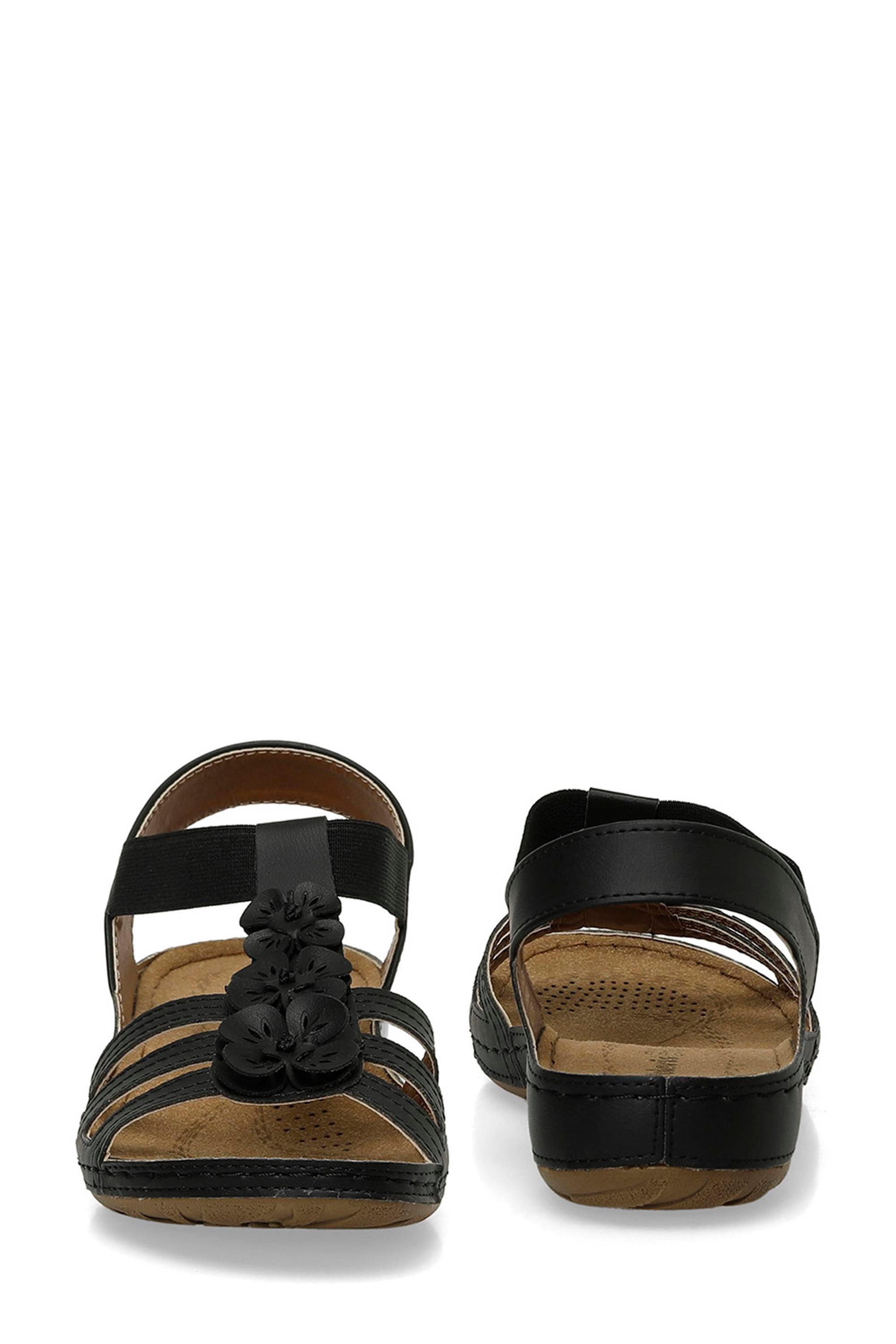 Polarıs 5M 157362 Z5Fx Sıyah Zenne Geleneksel Comfort Duz Sandalet