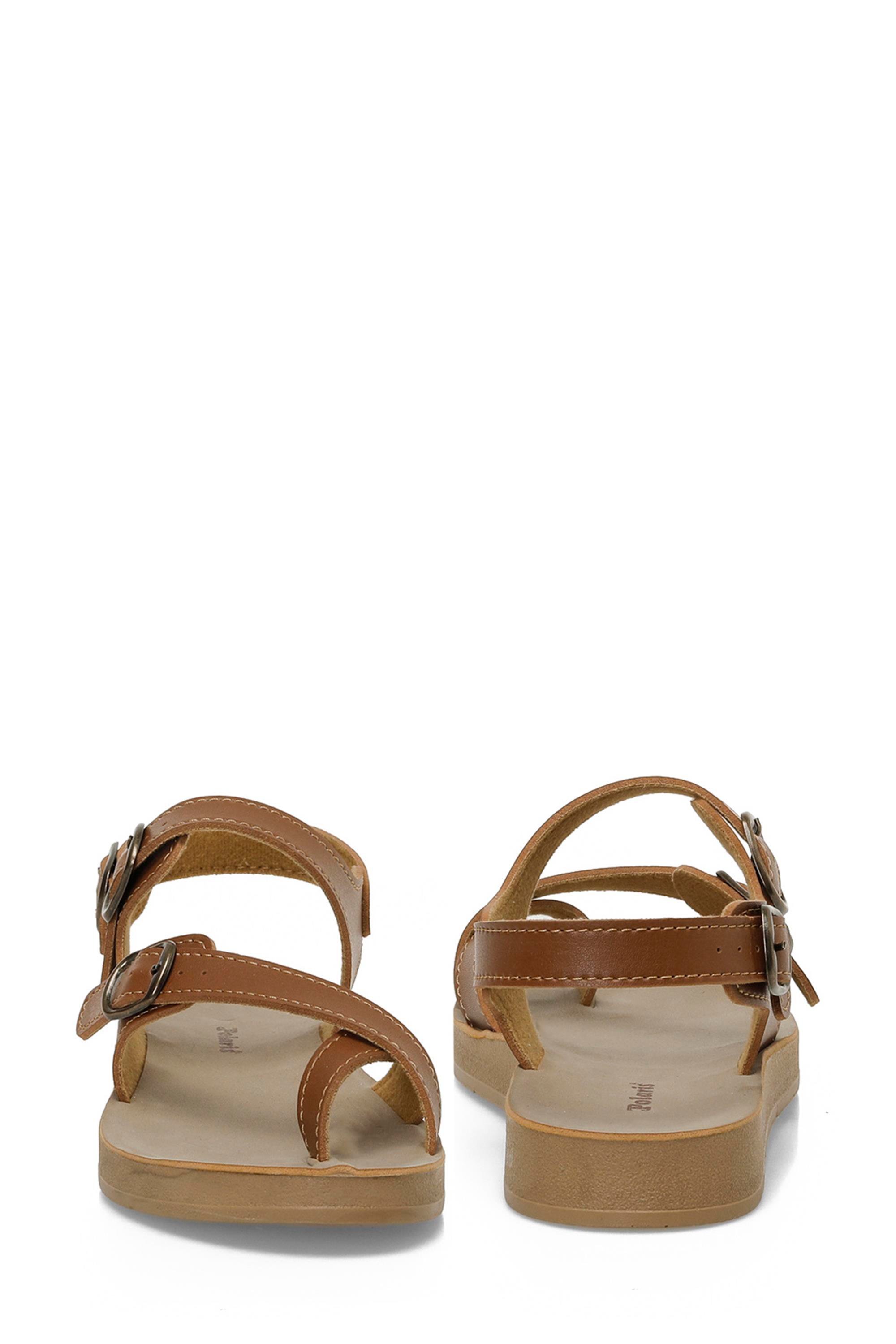 Polaris 5M 158657 Z5Fx Taba Kadın Casual Comfort Sandalet | Çetinkaya