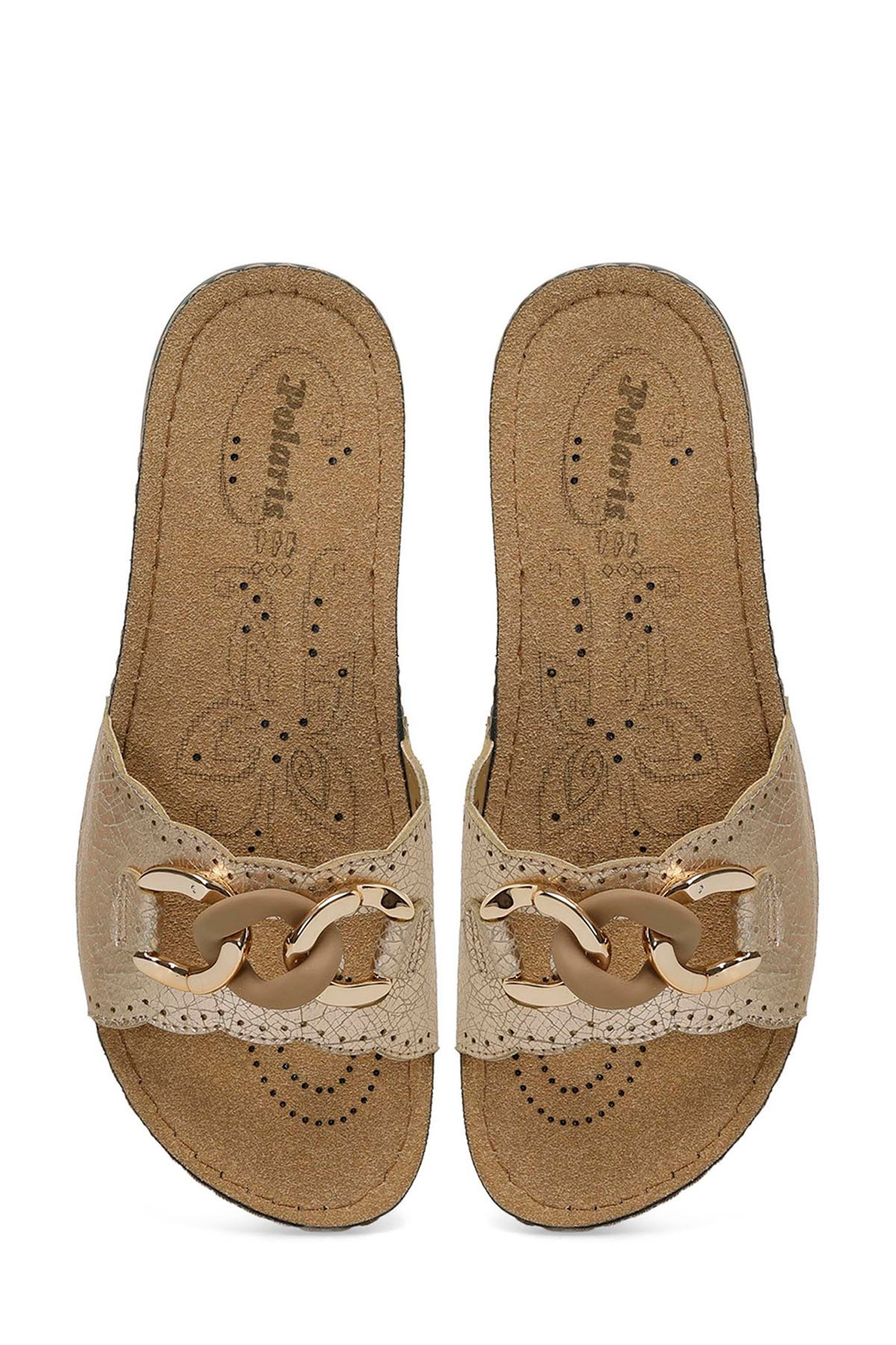 Polarıs 5M 407018 Z5Fx Altın Zenne Ev Icı Terlık | Çetinkaya