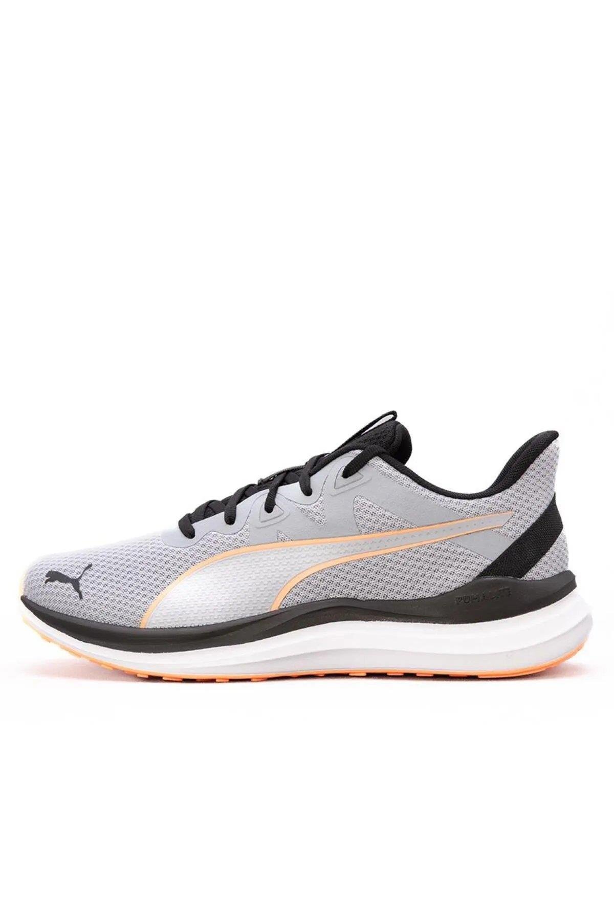 Puma 378768 Reflect Lite Gray Fog Black Neon Citrus Erkek Ko u Ayakkab s