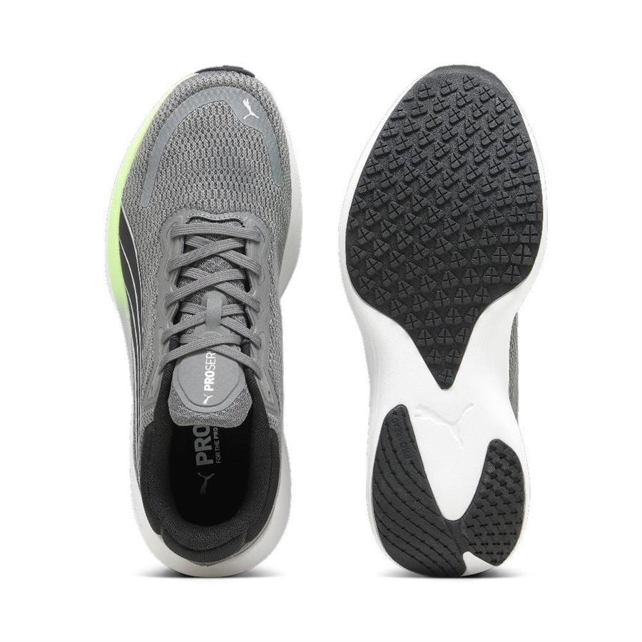 Puma 378776 09 Scend Pro Cool Dark Gray-Speed Green-Puma Sılver Yetişkin  Erkek Koşu Ayakkabısı