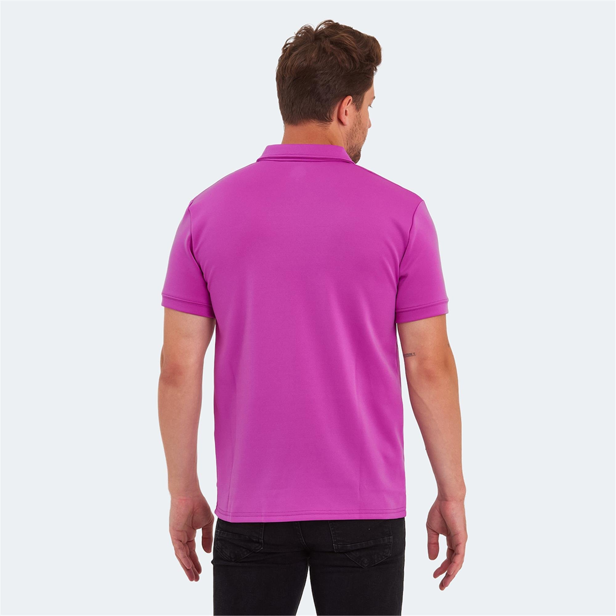 Slazenger St13Te370-680 Kugga Lila Erkek Polo Yaka T-Shirt | Çetinkaya