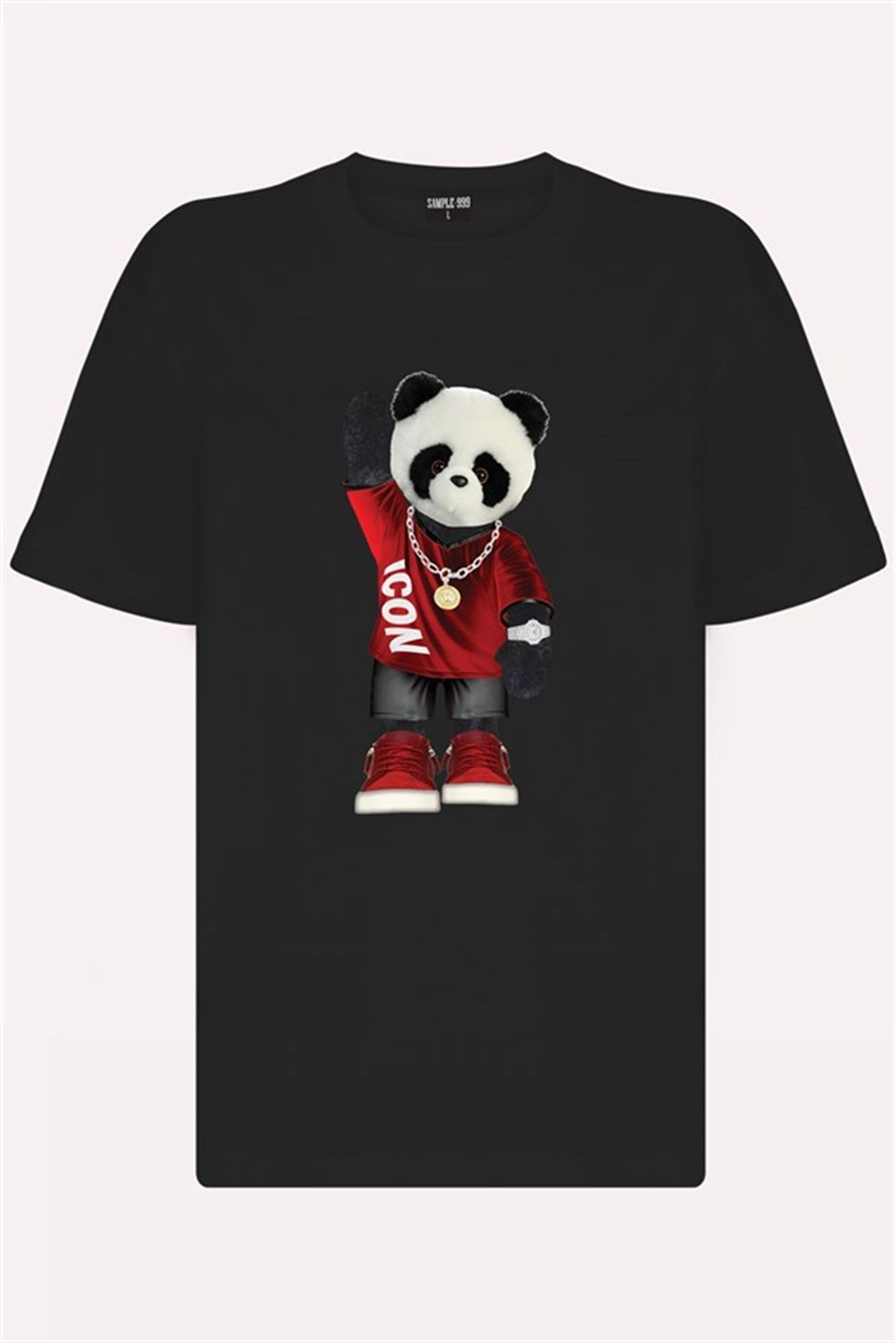 SAMPLE999 Panda Baskılı Tshirt