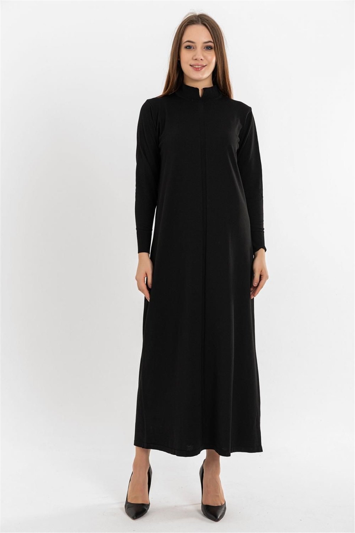 Merve Sultan Butik | Merserize Elbise - Siyah | Elbise | 700,00 TL