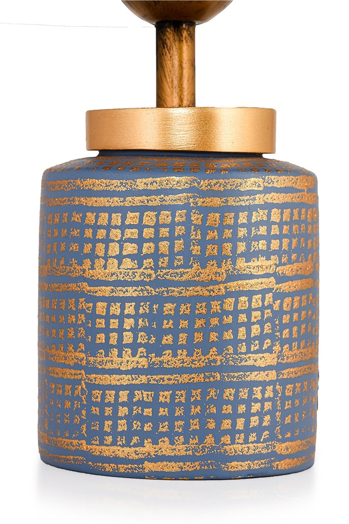 MUYİKA Grande Seramik Abajur Mavi Gold Fiyatları ve Daha Birçok Dekoratif  Ürün | MuyikaDesign