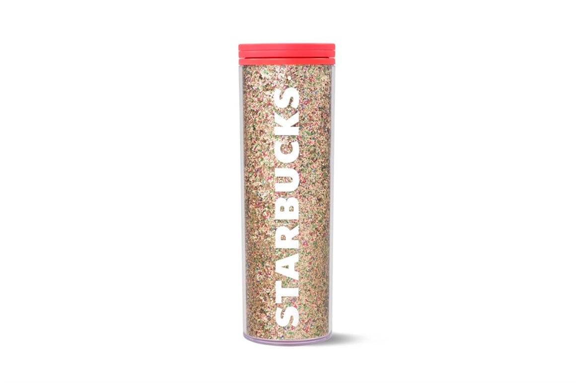 Starbucks® Gold Simli Plastik Termos - 473 ml - 11137056