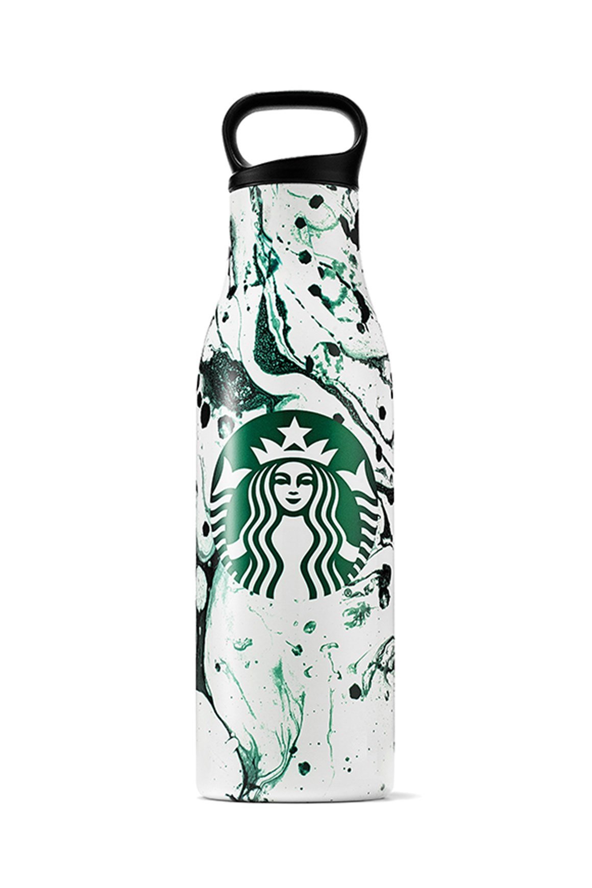Starbucks® Paslanmaz Çelik Yeşil Benekli Su Şişesi 532 ml