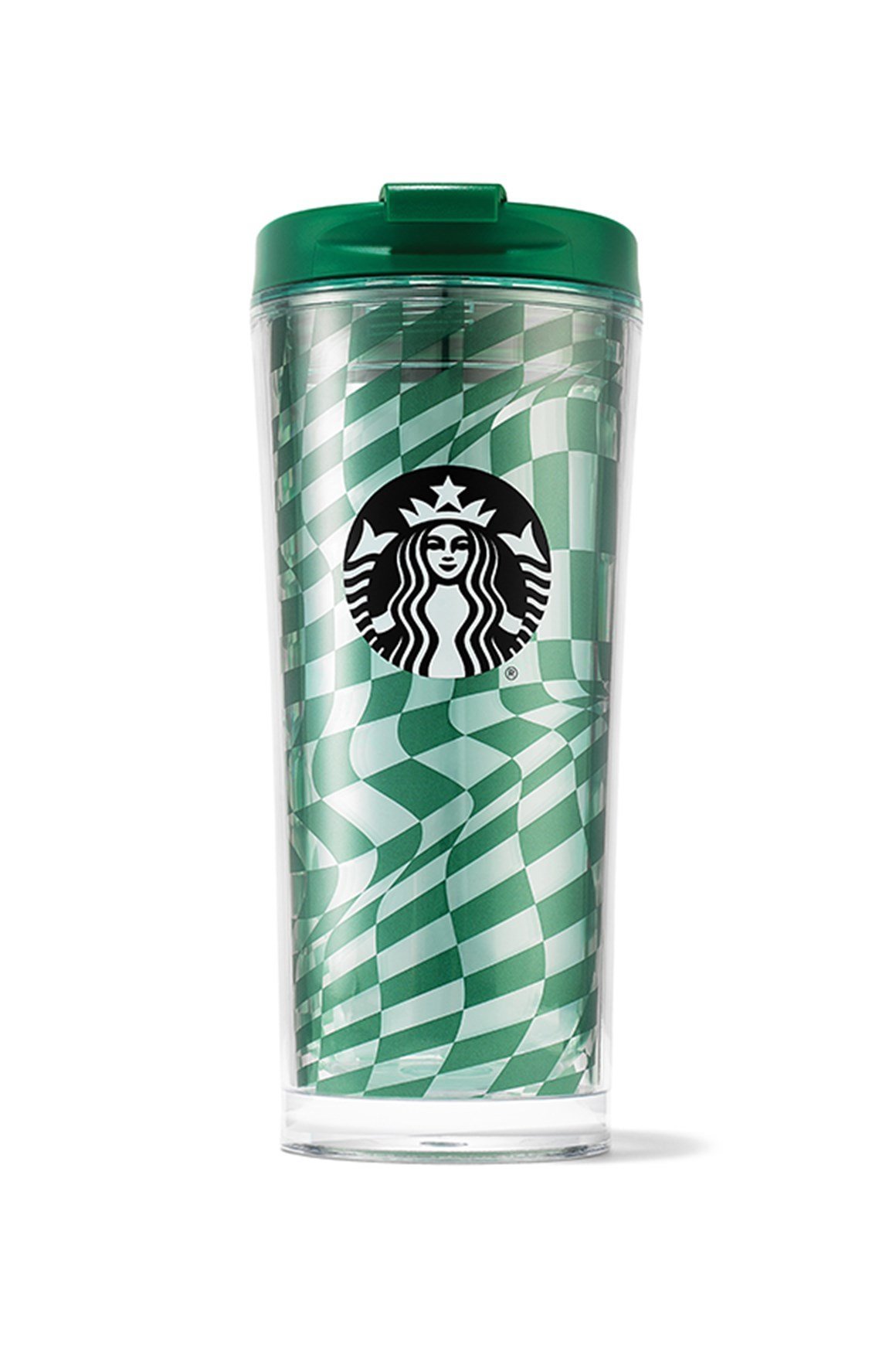 Starbucks® Plastik Damalı Termos 473 ml