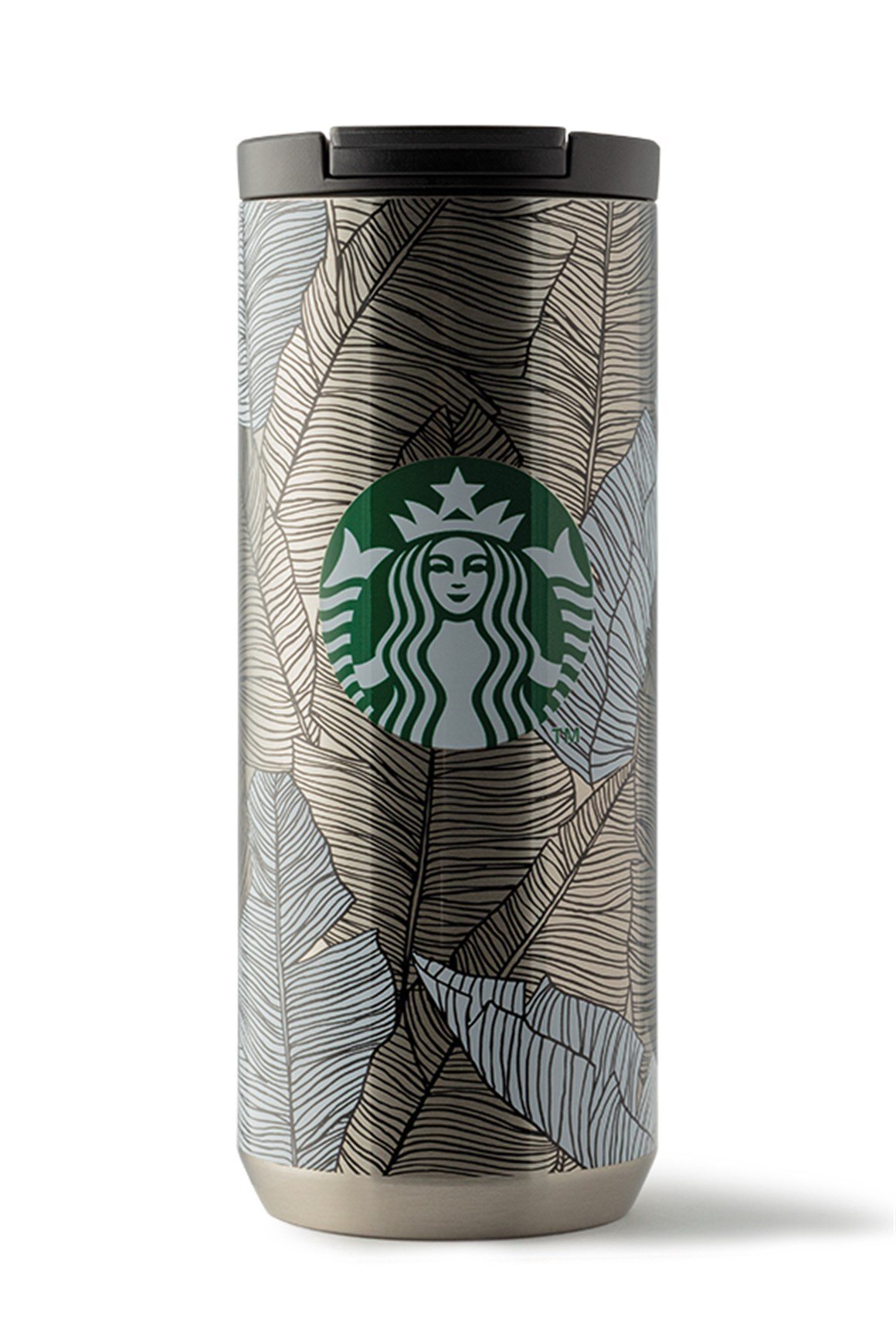 Starbucks® Yaprak Desenli Paslanmaz Çelik Termos - 355 ml - 11116828