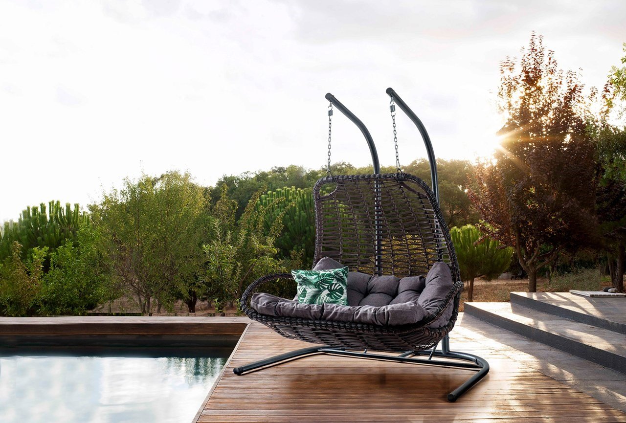 Komfor Rattan Double Swing | eymense.eu