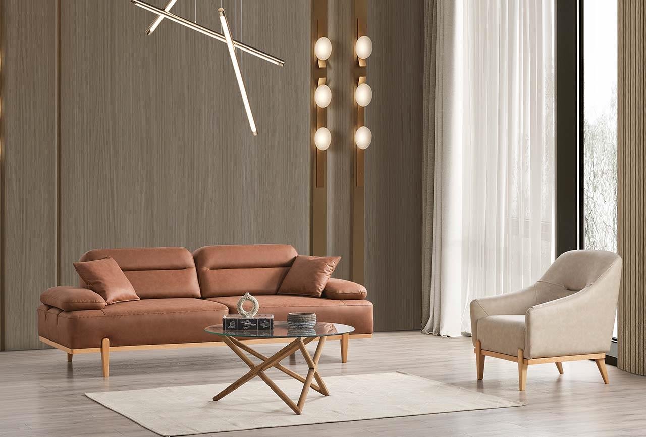 Rich Sofa Bed Set With Mechanized Back 3 1