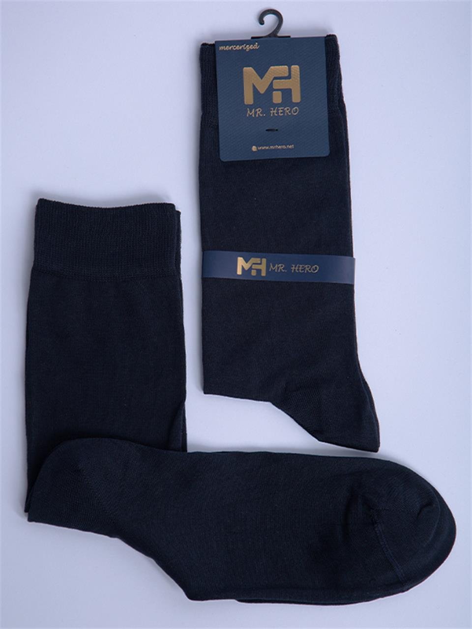 Mrhero Erkek Merserize 6'Lı Soket Lacivert Renkli Çorap 1078 I Merserize  Çorap I Mr Hero