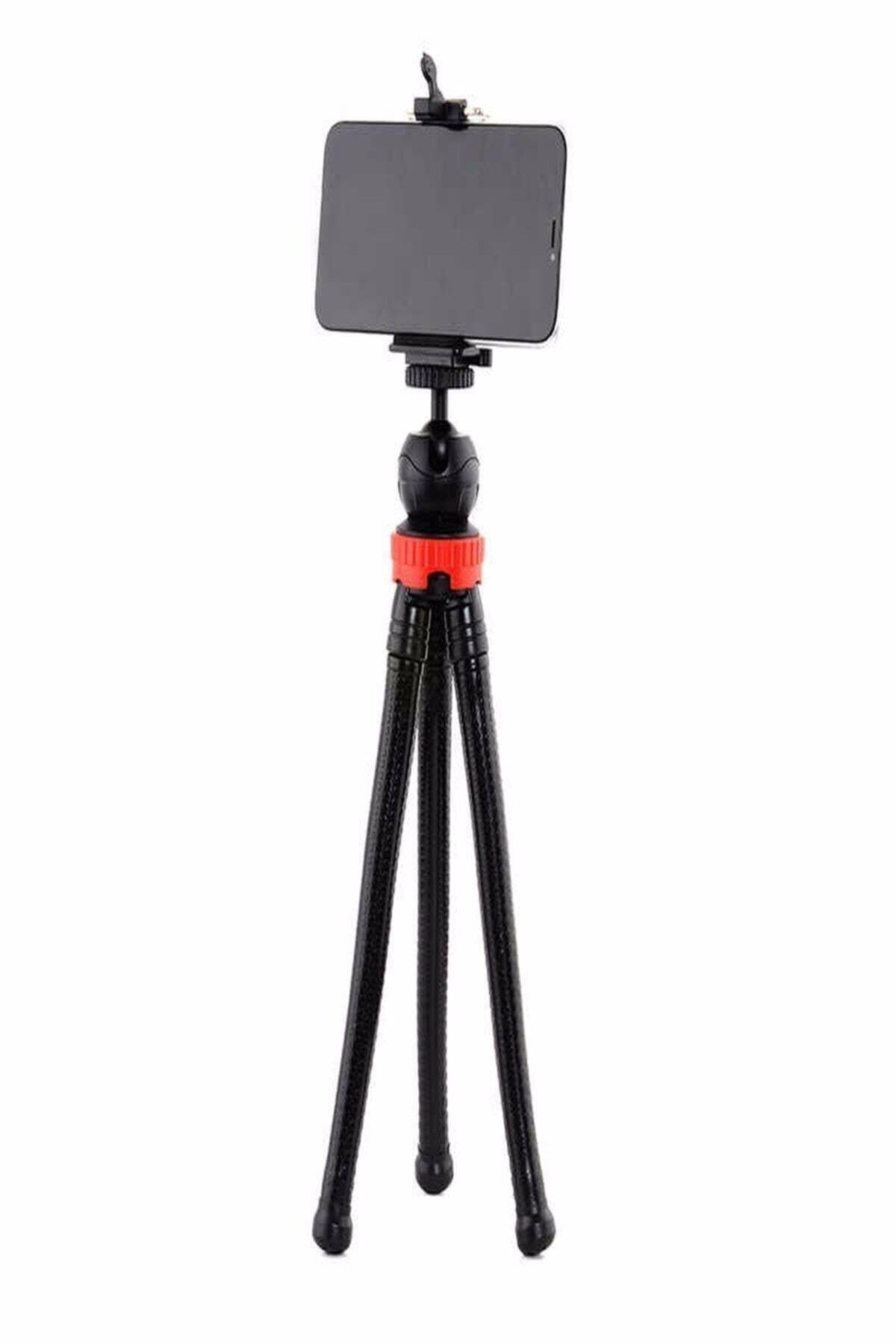 Esnek Flexible Tripod Kamera Profesyonel Telefon Tutucu 360 Derece Tripot