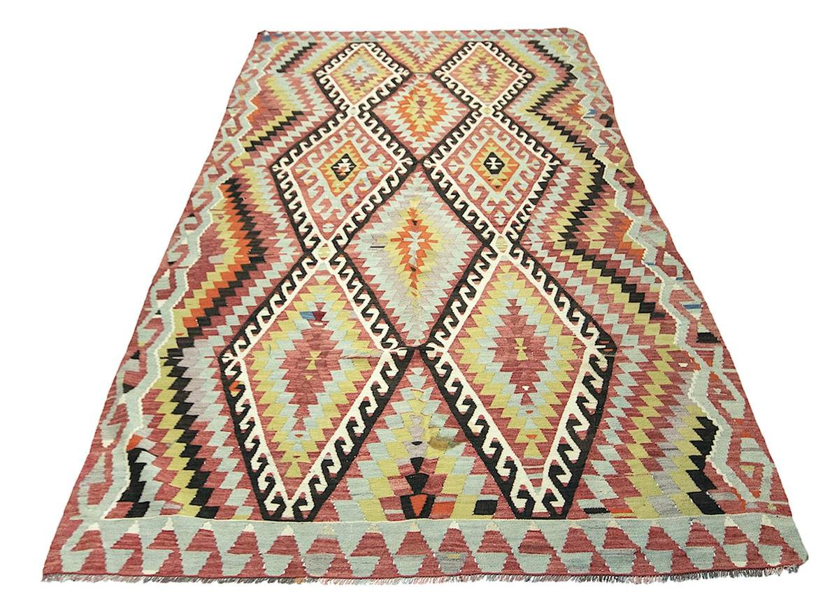 Small vintage kilim rug