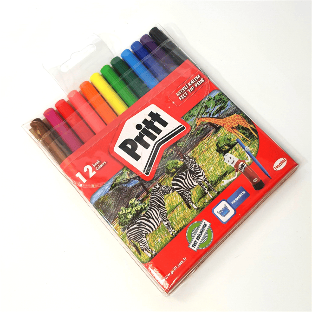 Pritt 12 Renk Keçeli Kalem - Ofis Kırtasiye Ürünleri