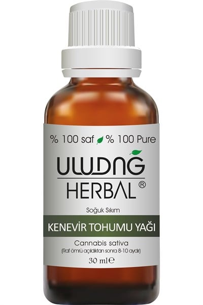 Uludağ Herbal Kenevir Tohumu Yağı(30 ml)