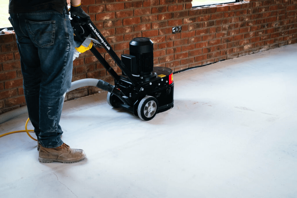 Petrol on sale floor grinder