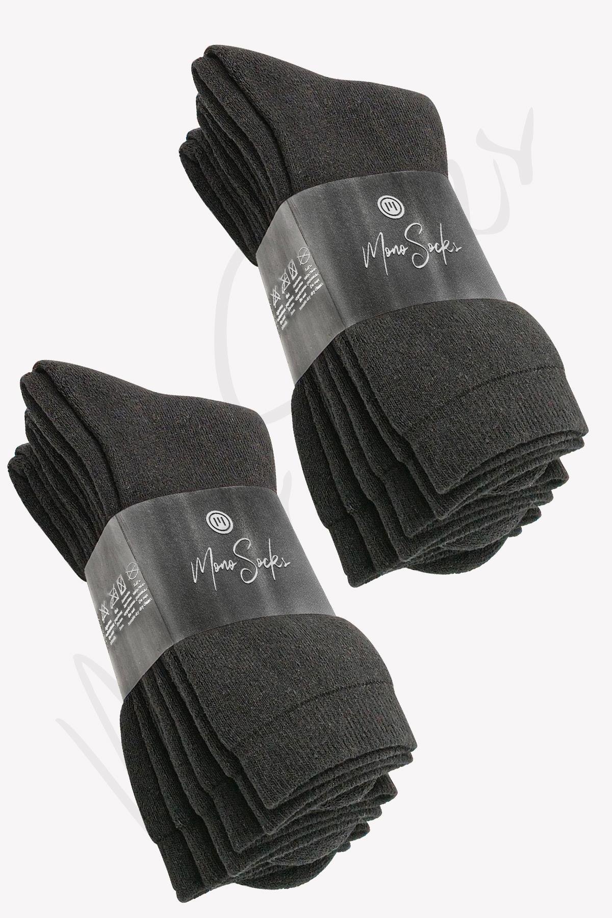 Mono Socks 6'lı Termal Full Havlu Kalın Çorap