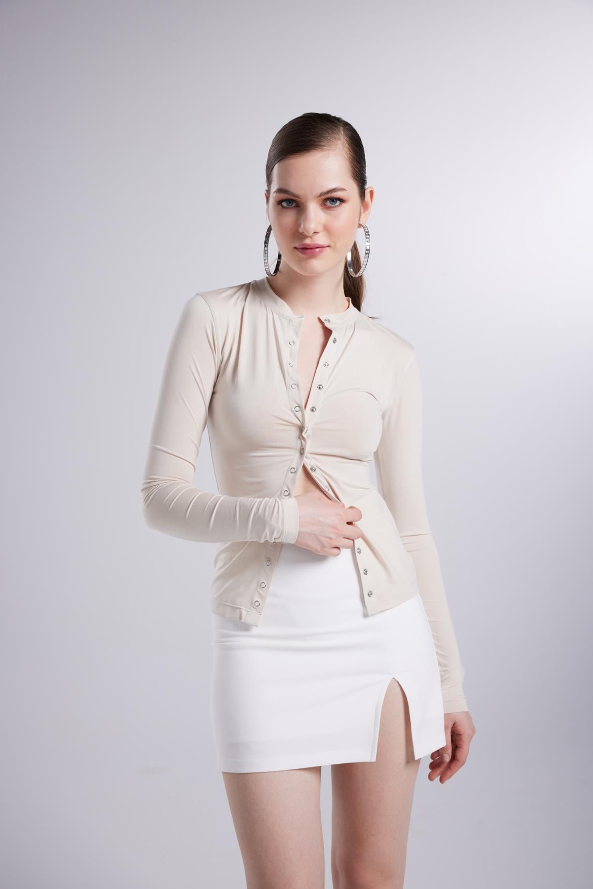Anna Blouse Beige