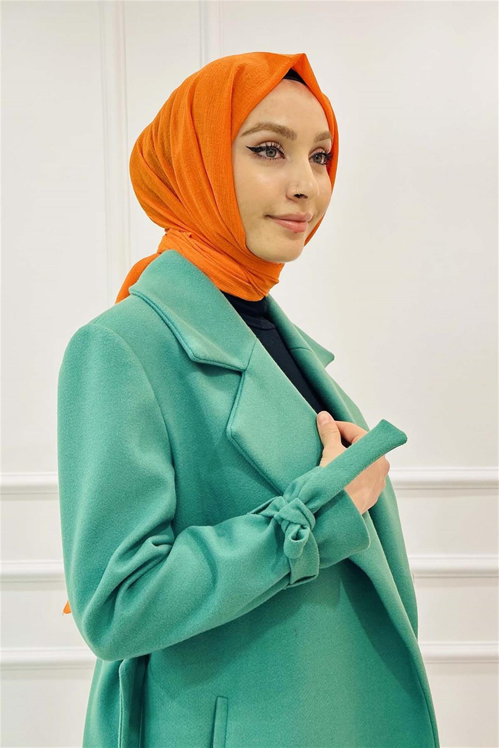 Stilife Kol Dty Kaşe Kaban 5426 Yeşil