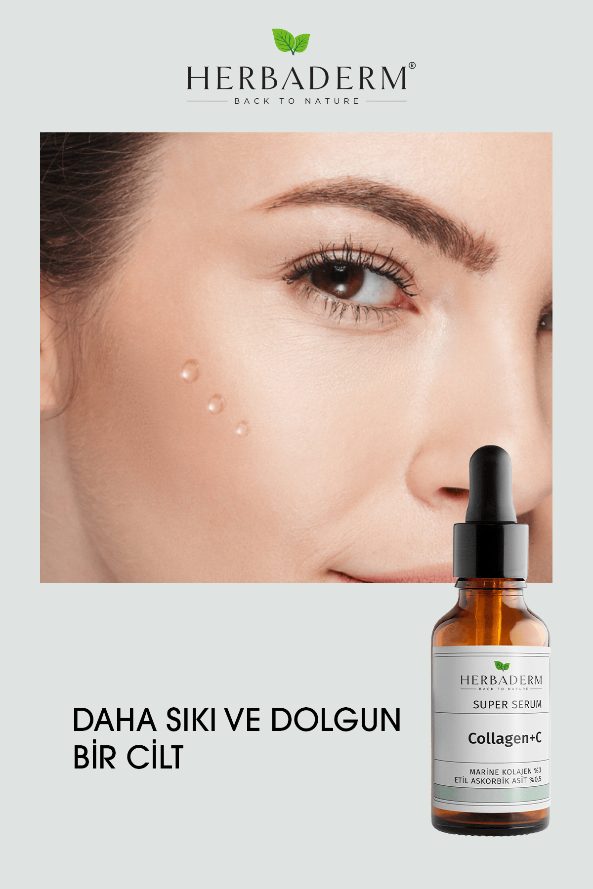 Sıkılaştırıcı Aydınlatıcı Collagen C Serum | herbaderm.com