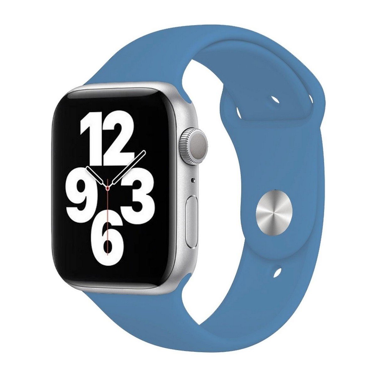 Apple Watch Spor Silikon Kordon Loş Mavi | Quse