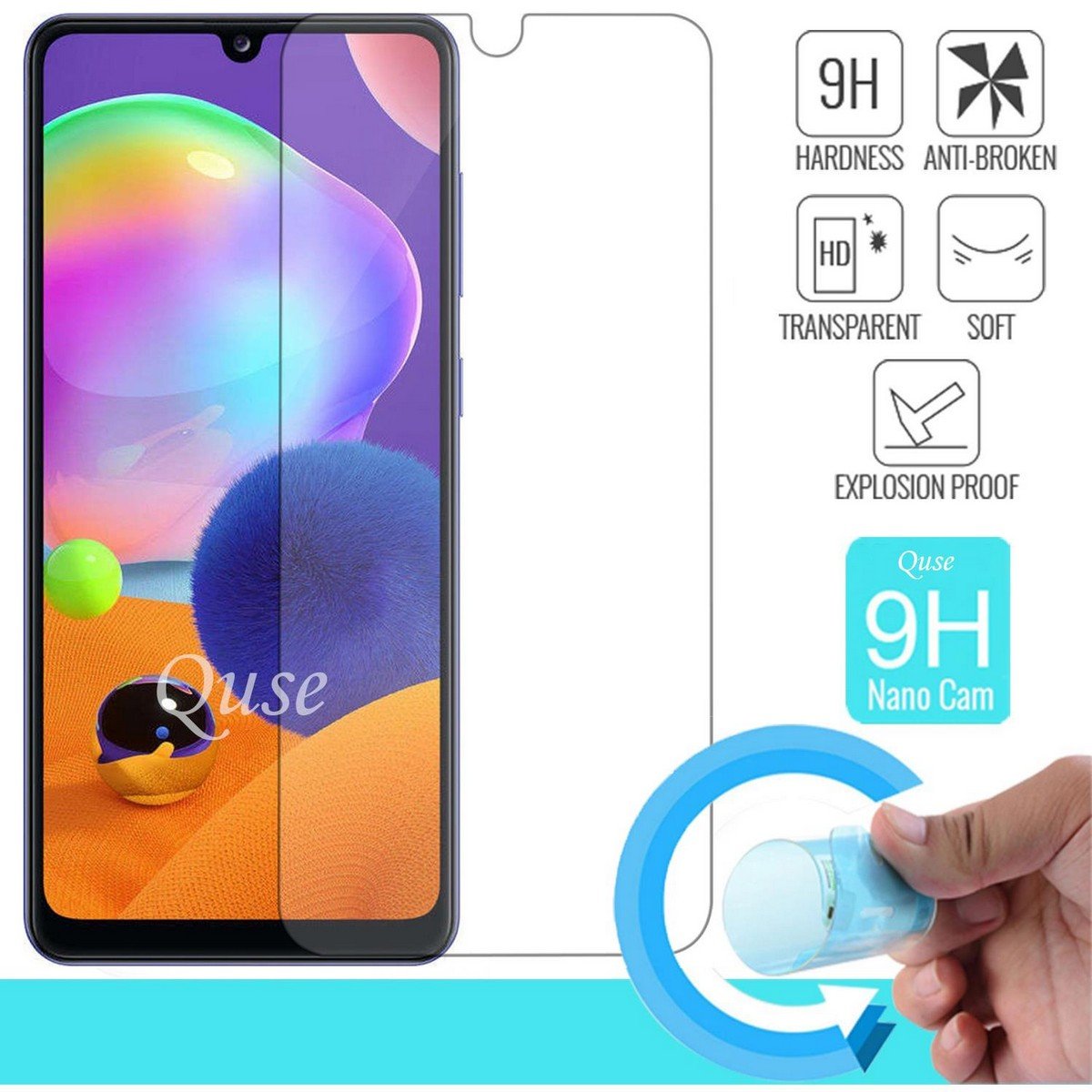 Samsung Galaxy A31 Nano Ekran Koruyucu Esnek Cam | Quse