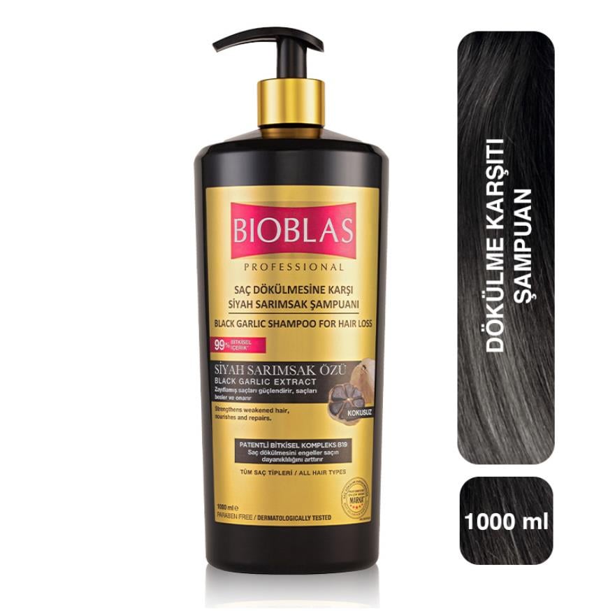 Bioblas Professional Siyah Sarımsak Şampuanı 1000 ml-Lorac.com.tr