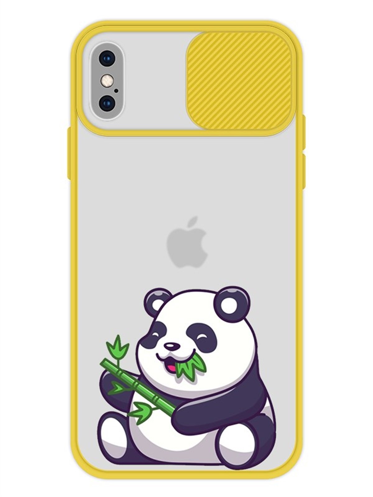 Bambu Panda Tasarımlı İphone Xs Slayt Telefon Kılıfı