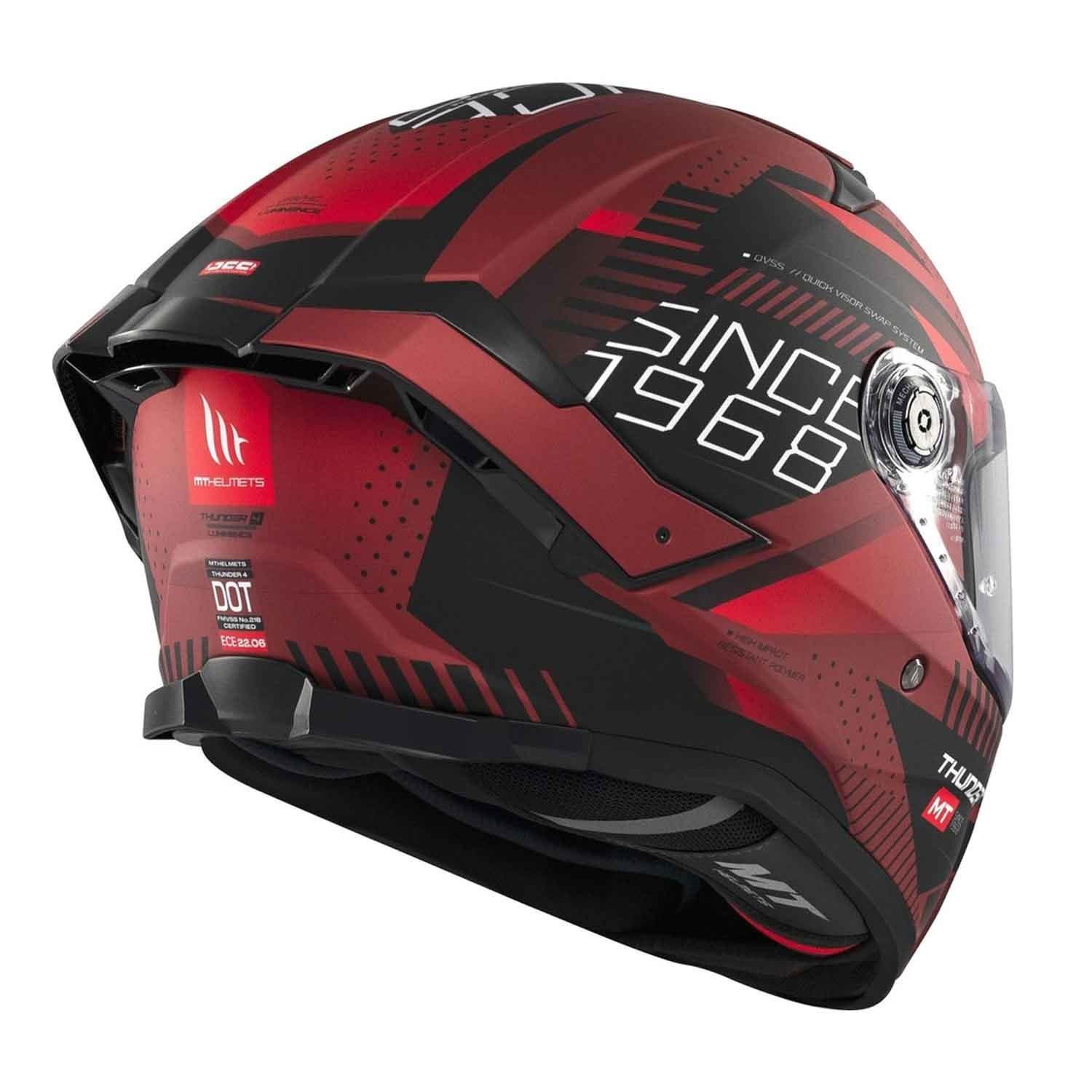 Mt Helmets Thunder 4 Sv Luminence D5 Kapalı Kask