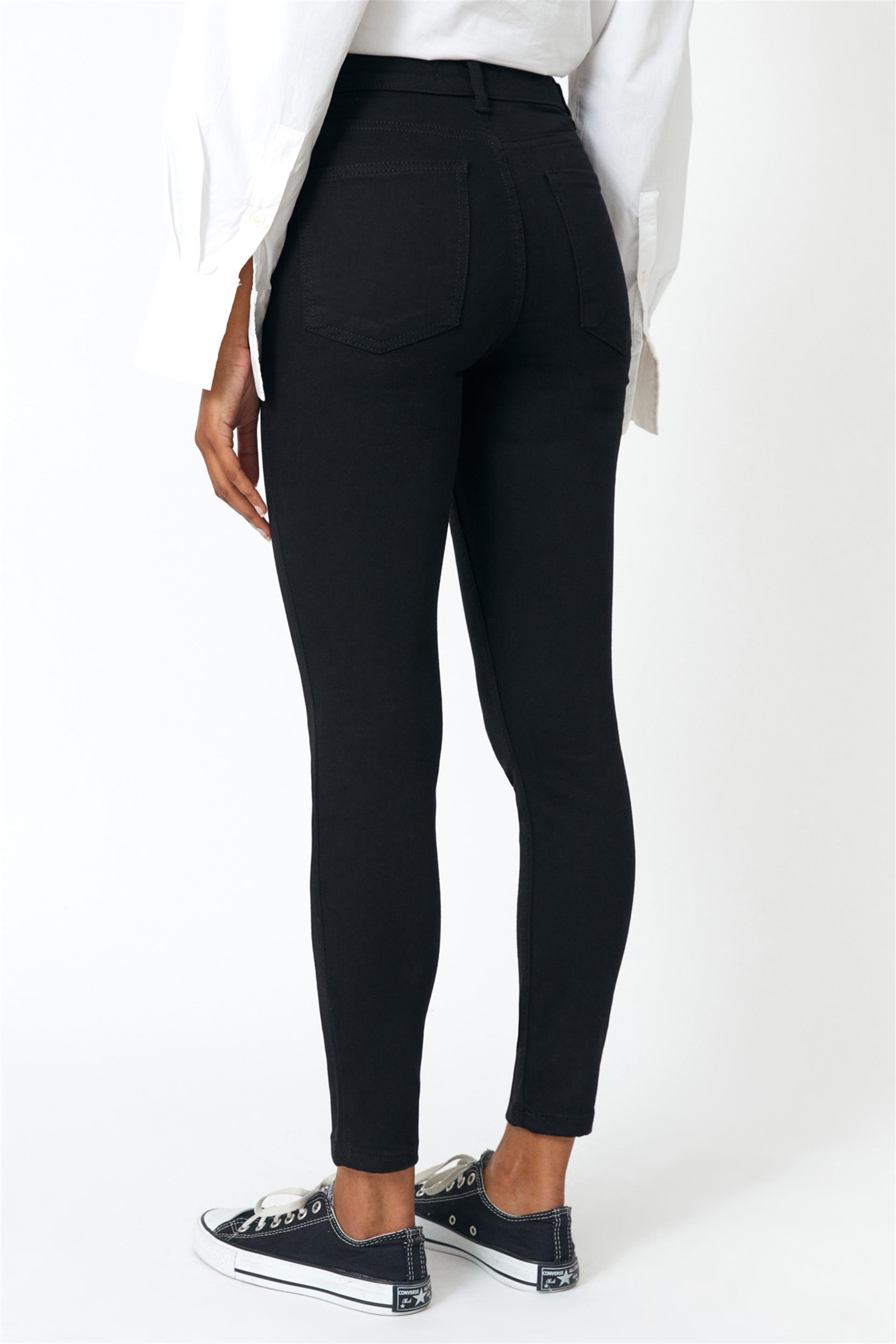 Pieces of Melon - Solmayan Siyah Yüksek Bel Skinny Jeans - Jeans Modelleri  - #Melonkadını