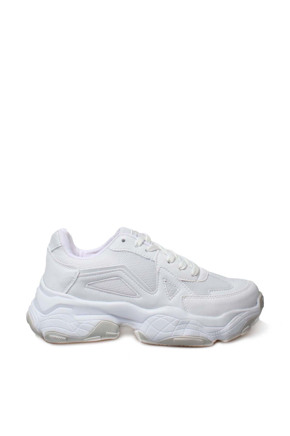 Beyaz Kadın Sneaker Ayakkabı 666ZA141     