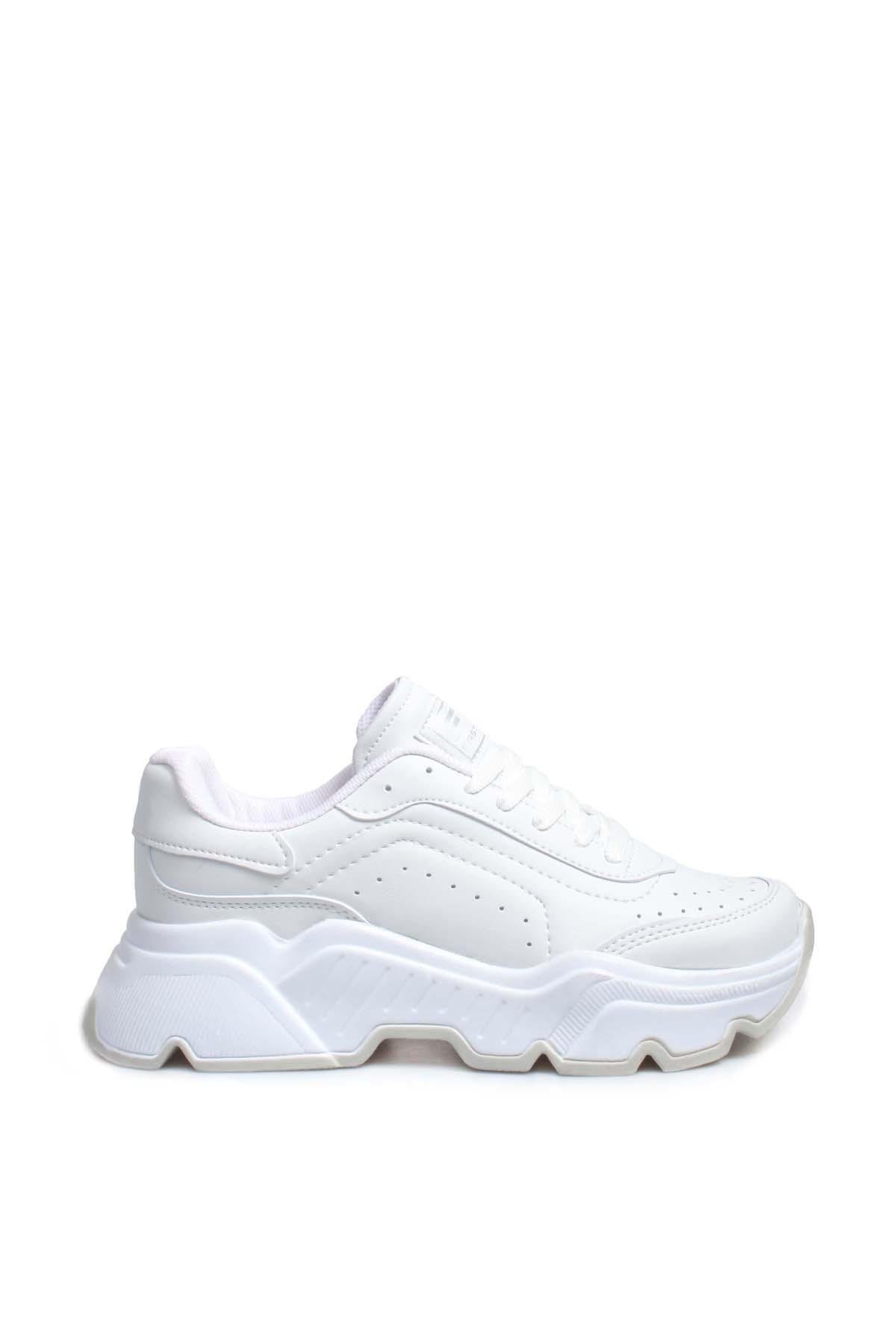 White Womens Sneakers 666ZA146     