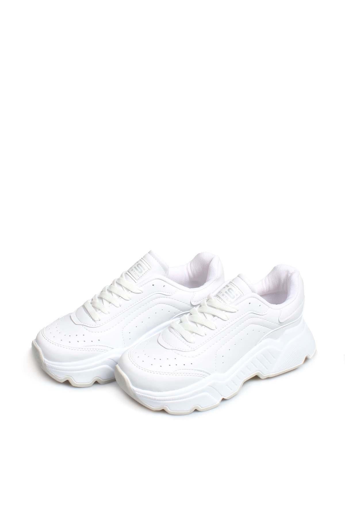 White Womens Sneakers 666ZA146     