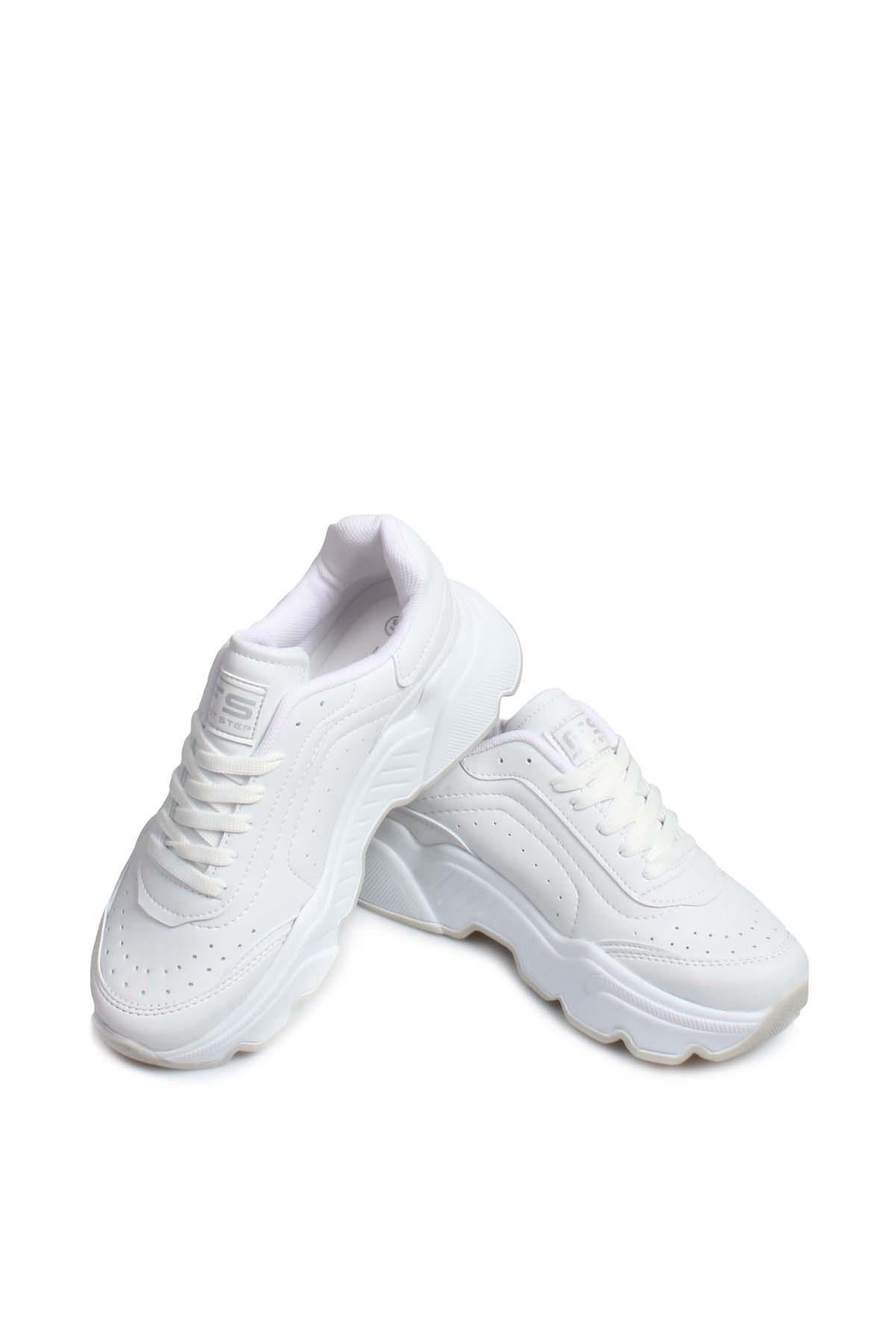 White Womens Sneakers 666ZA146     