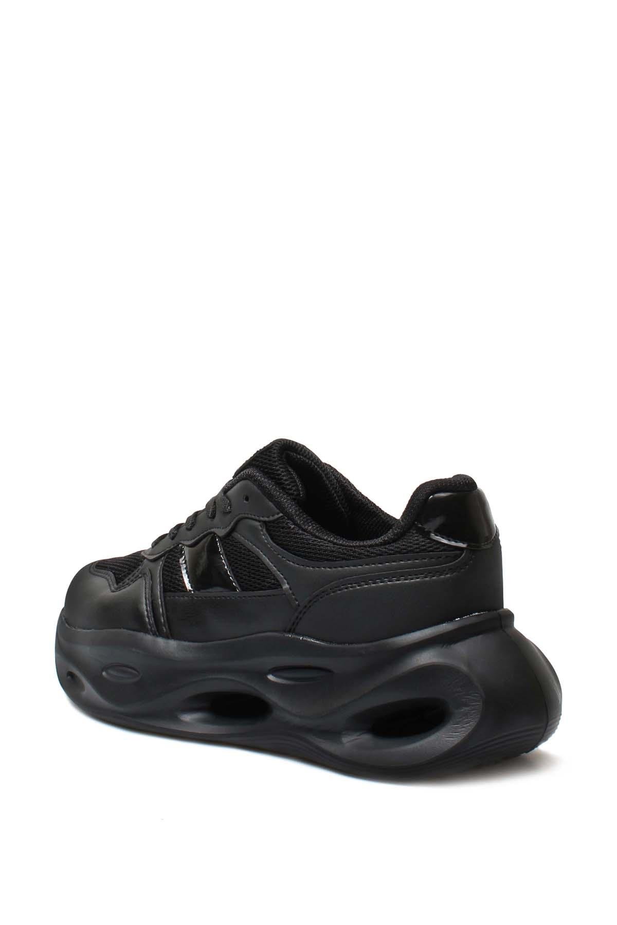 Siyah Kadın Sneaker Ayakkabı 666ZA154     
