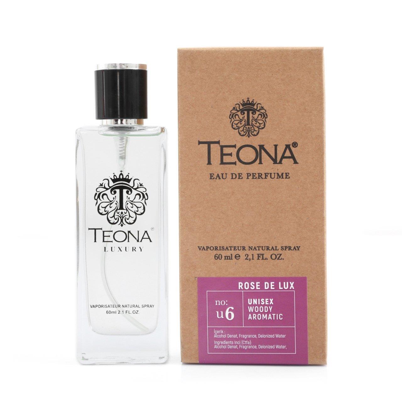 U6 Rose De Lux Unisex Parfüm 60 ml