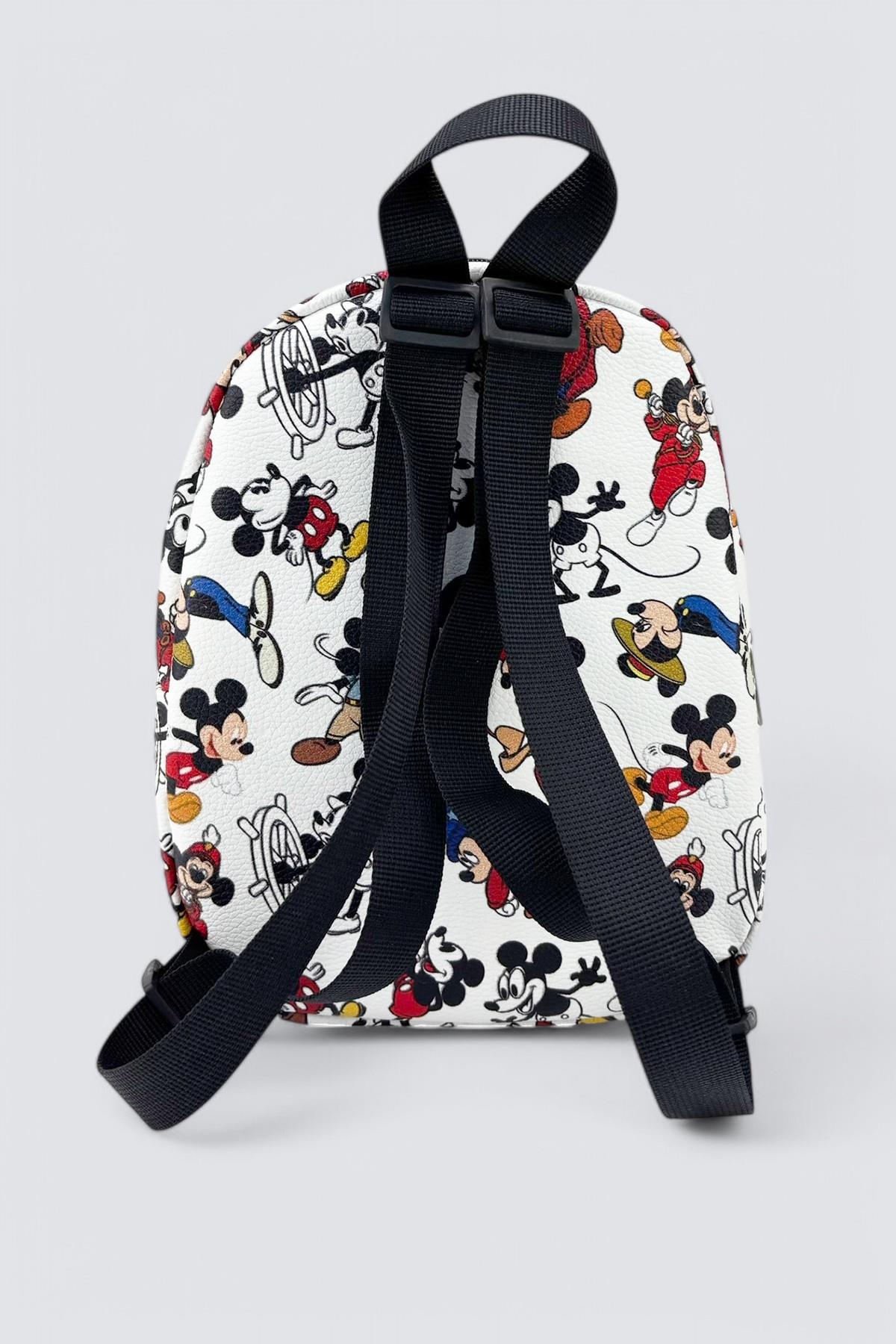 Mickey Mouse Desenli Kız Çocuk Yuva Sırt Çantası