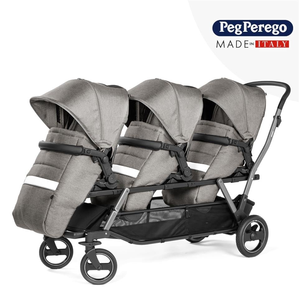 Triplette Pioret Üçüz Bebek Arabası - City Grey | Peg Perego