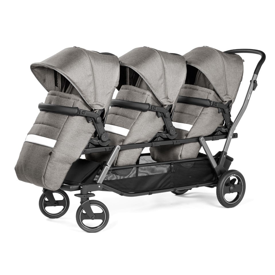 Triplette Pioret Üçüz Bebek Arabası - City Grey | Peg Perego