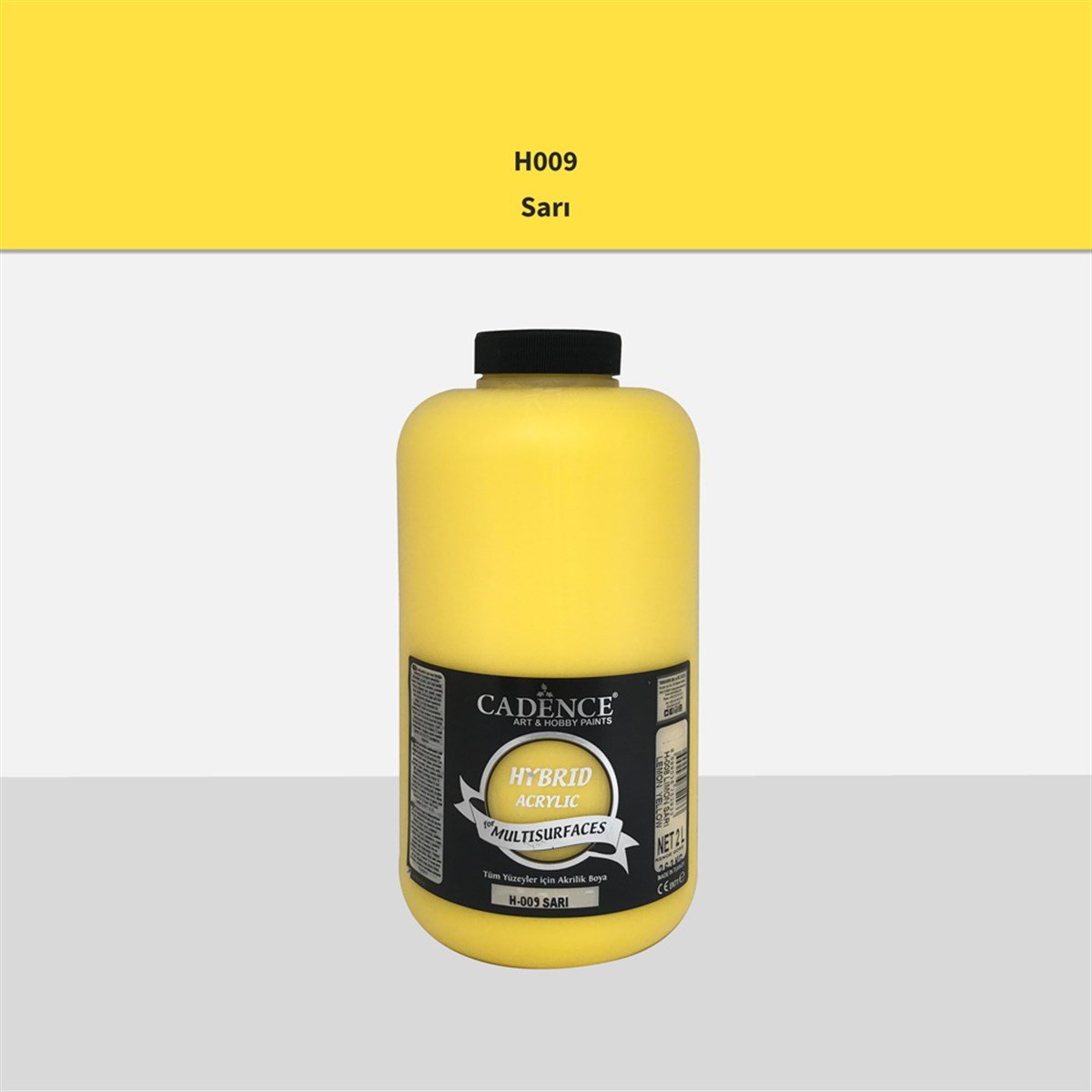 Cadence H009 Sarı Multisurface Akrilik Boya 2LT (3 kg)