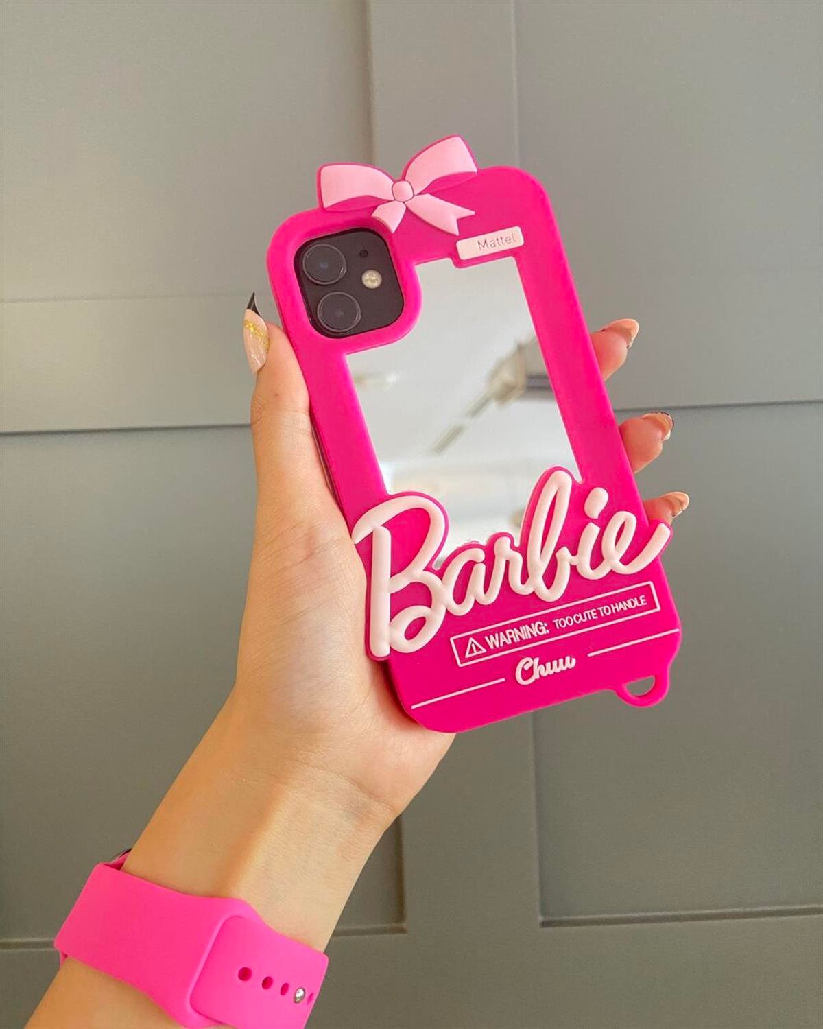 Aynalı Barbie Iphone Telefon Kılıfı | kilifhouse.com.tr