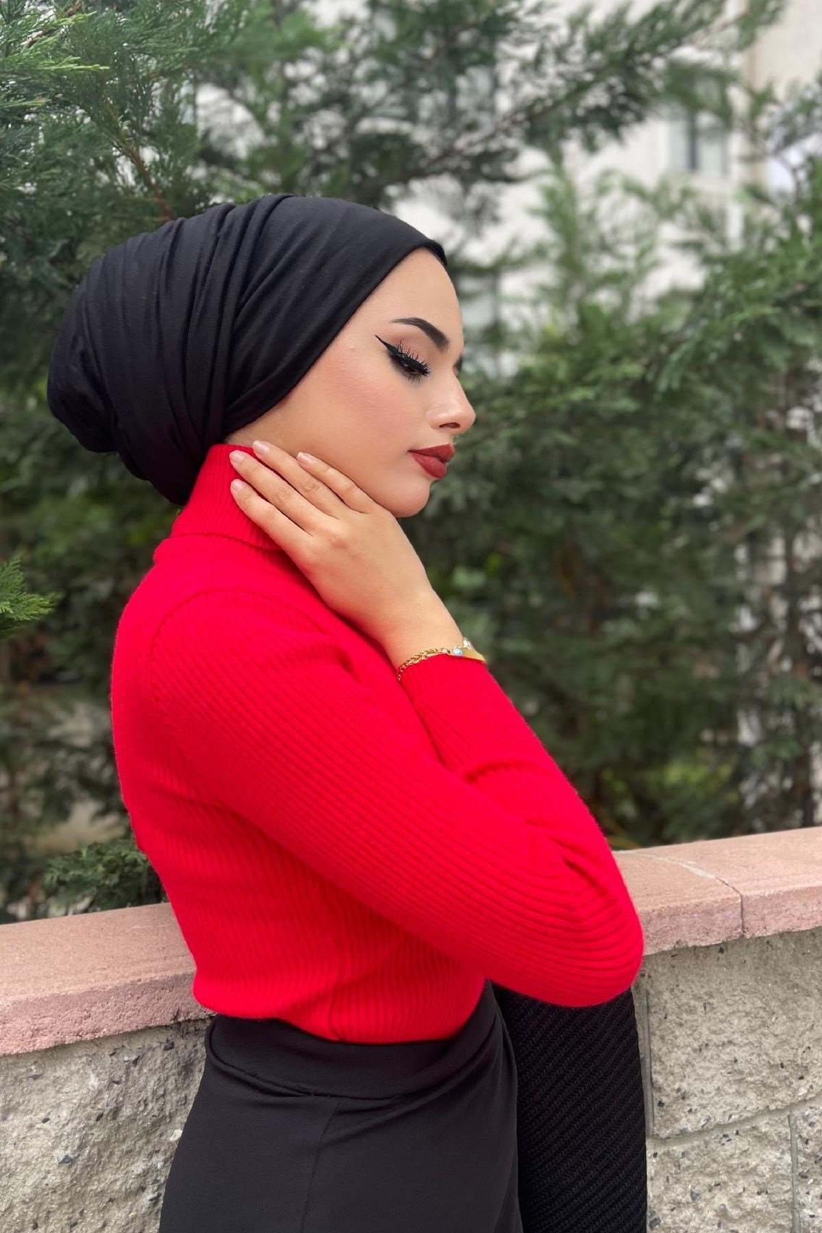Balıkçı Triko Kazak Kırmızı